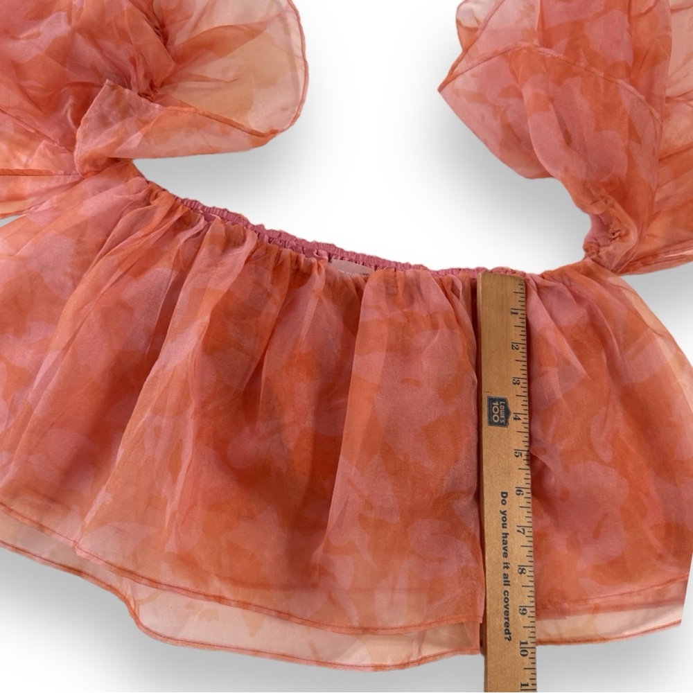 Show Me Your MuMu Rosella Ruffle Top in Flirty Floral Size Medium - Picture 7 of 8